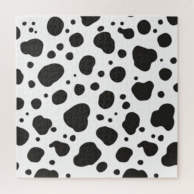 Puzzle Motif Vache Noir Blanc (Vertical)