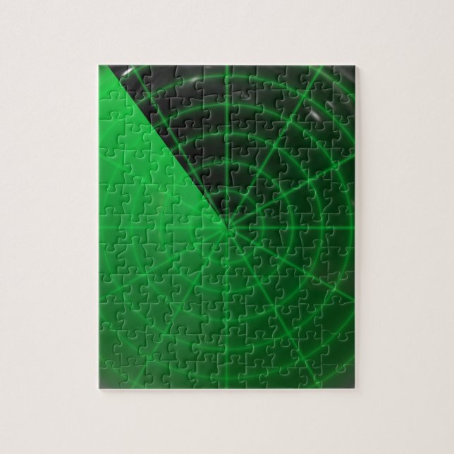 Puzzle motif vert de radar (Vertical)