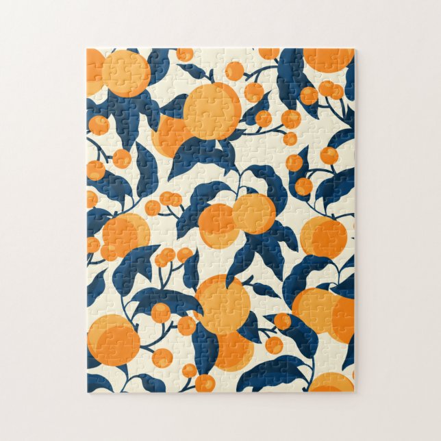 Puzzle Motif vintage Apricot (Vertical)