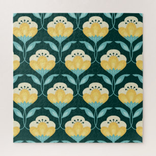 Puzzle Motif Vintage rétro Floral