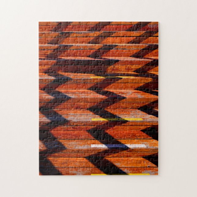 Puzzle Motif Zig Zap Escalier en Bois (Vertical)