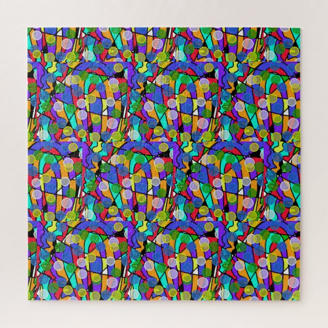 Puzzle Motifs abstraits tourbillonnants pastel (Vertical)