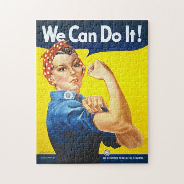 Puzzle Motivation : Rosie le Riveter, "On peut le faire ! (Vertical)