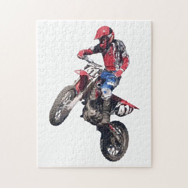 Puzzle Moto Cross Terre Rouge (Vertical)