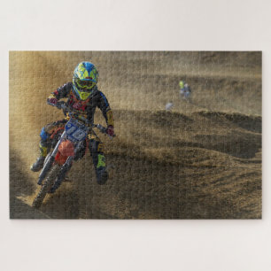 Puzzle Moto de motocross extrême de sport motocycliste