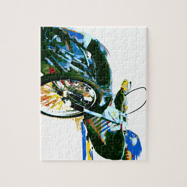 Puzzle Moto impressionnante rapide de speed-way (Vertical)