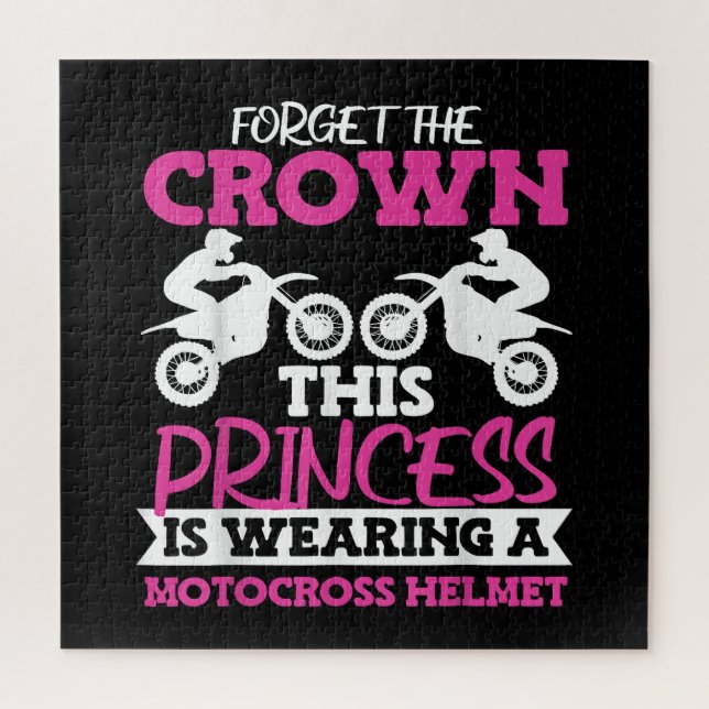 Puzzle Motocross Dirt Bike Girl (Vertical)