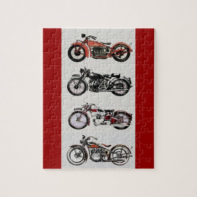 Puzzle MOTOCYCLES vintages (Vertical)