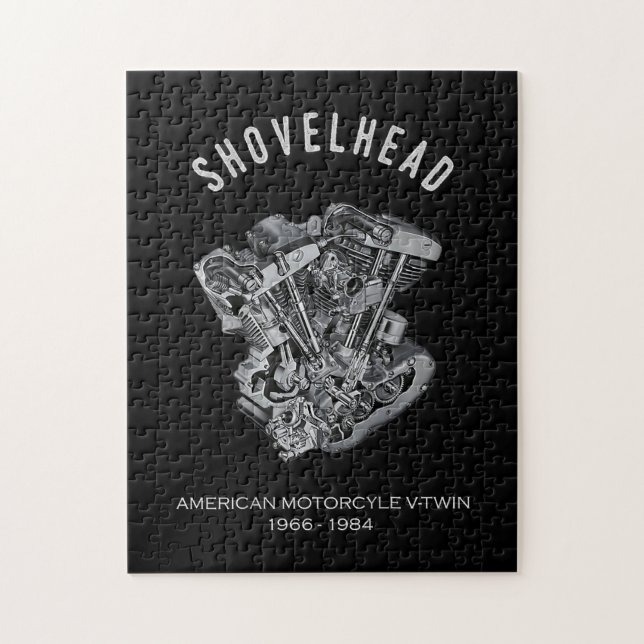 Puzzle Motocyclette HD Vtwin Moteur de Tête de Tirage Vél (Vertical)