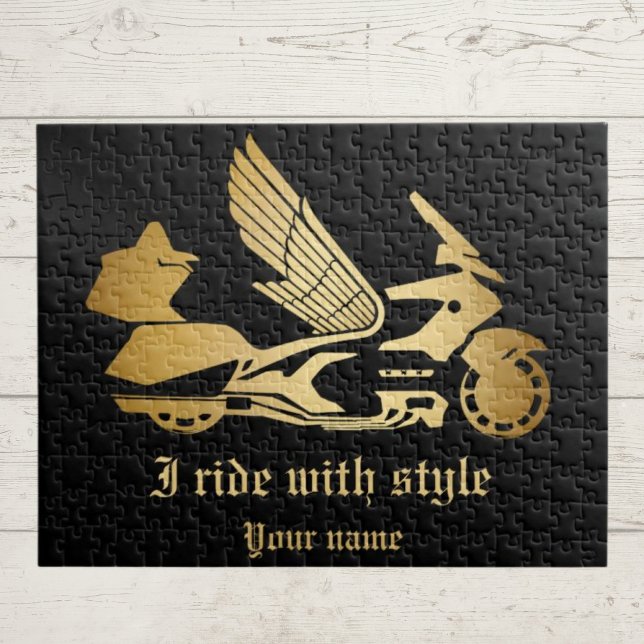 Puzzle Motocyclette moto biker goldwing  (Créateur téléchargé)
