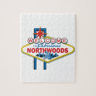 Puzzle Motoneige/Bienvenue dans le fabuleux Northwoods