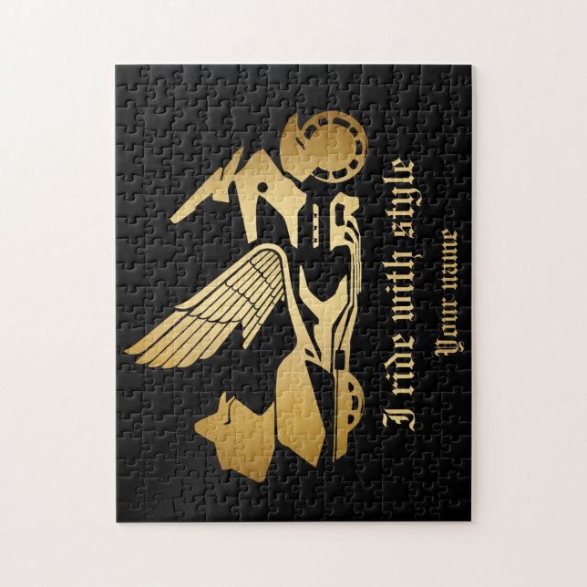 Puzzle Motorbike motorcycle biker goldwing  (Vertical)