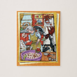 Puzzle Mouffettes dans la cuisine