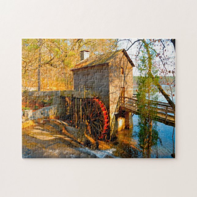 Puzzle Moulin à grains Géorgie. (Horizontal)