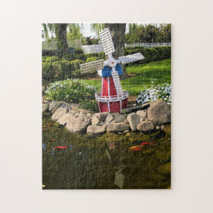 Puzzle Moulin à vent Jardin Décor