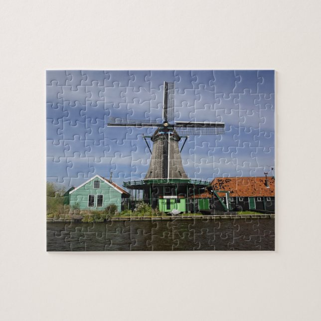 Puzzle Moulin à vent, Zaanse Schans, Hollande, Pays-Bas 3 (Horizontal)