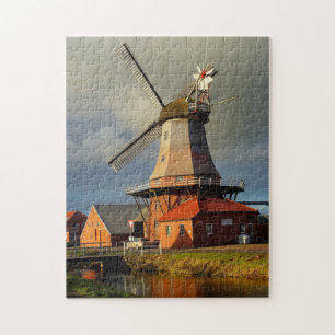 Puzzle Moulin Ostfriesland hollandais moud du grain