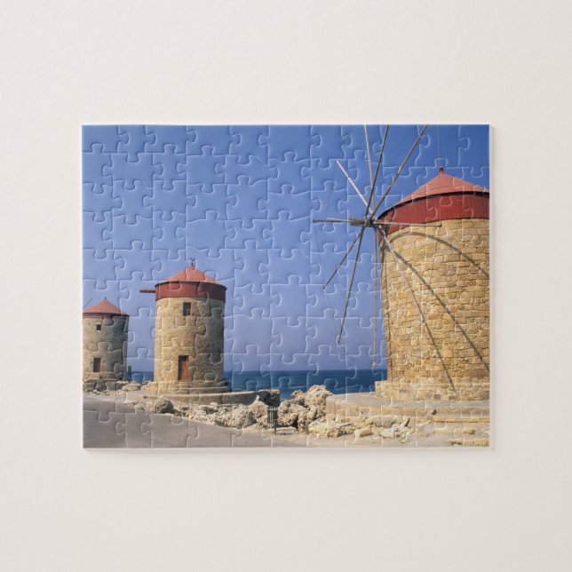 Puzzle Moulins à vent célèbres de Rhodes Grèce (Horizontal)