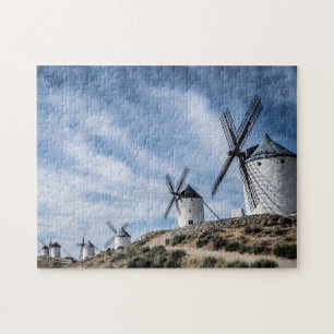 Puzzle Moulins à vent Consuegra Tolède Espagne Terrain Ro