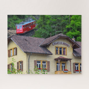 Puzzle Mount Pilatus Bahn - Cog Railway - 16x20 - 520 pc