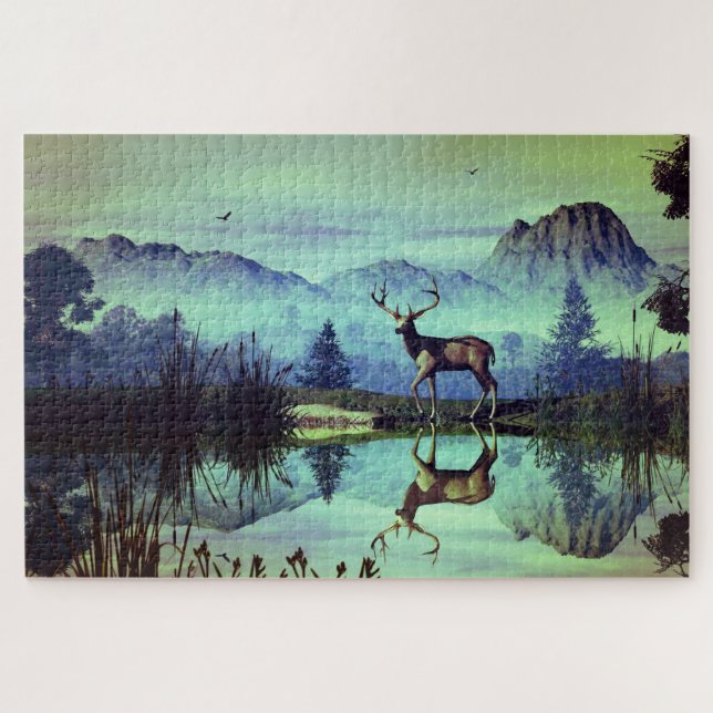 Puzzle Mountain Buck (Horizontal)