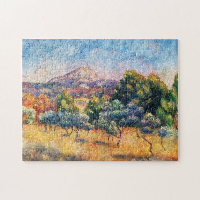 Puzzle Mountain Sainte-Victoire Paysage by Renoir (Horizontal)