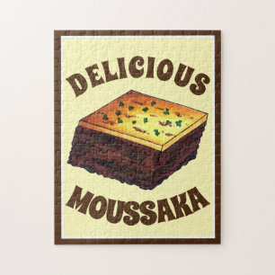 Puzzle Moussaka Grecque Méditerranéen Nourriture Aiguille