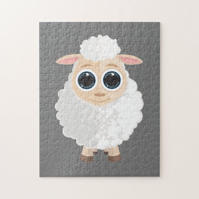 Puzzle Mouton blanc (Vertical)