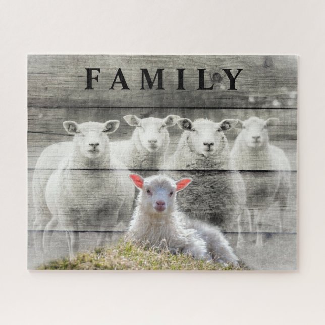 Puzzle Mouton d'agneau de bébé (Horizontal)