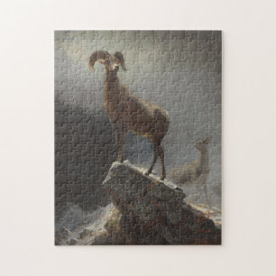 Puzzle Moutons de montagne rocheuse ou Big Horn, Ovis,