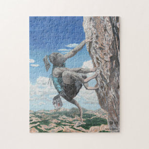 Puzzle moyen d'imaginaire d'escalade de roche de