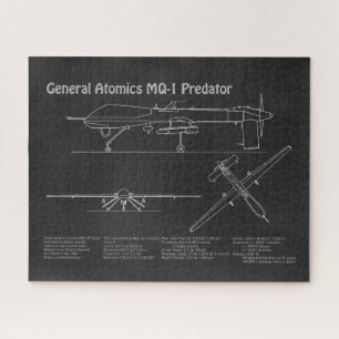 Puzzle MQ-1 Predator UAV - Plan directeur de l'avion PD