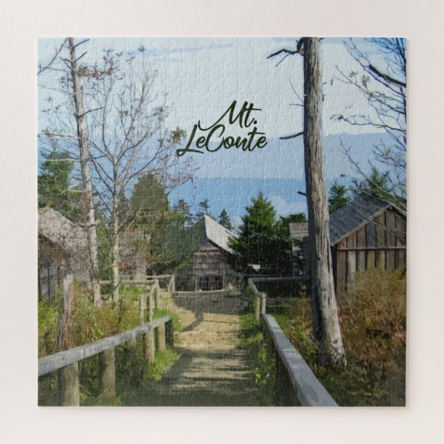 Puzzle Mt. LeConte Cabines rustiques en GSMNP (Vertical)