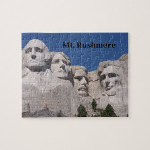 Puzzle Mt. Rushmore - une vue rapprochée.