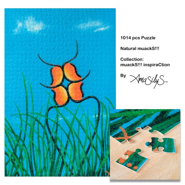 Puzzle MuackS!!! Naturels - AmaSilyS - 1014 pièces Art (A lovely and natural love...)