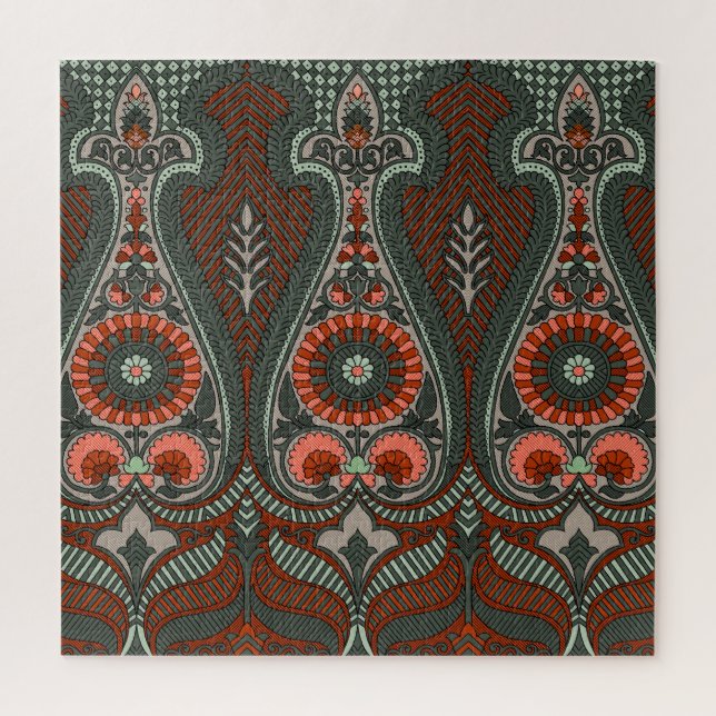 Puzzle Mughal Traditionnel : Impression, Conception De Ti (Vertical)