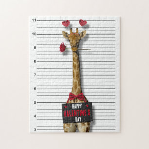 Puzzle Mugshot Guilty Giraffe Drôle Heureuse Sainte-Valen