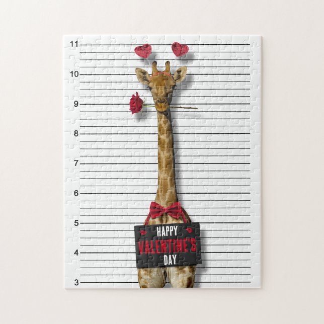 Puzzle Mugshot Guilty Giraffe Drôle Heureuse Sainte-Valen (Vertical)