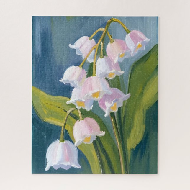 Puzzle Muguet | Peinture Aquarelle de Fleur (Vertical)