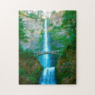 Puzzle Multnomah Falls Oregon.
