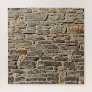 Puzzle Mur en pierre rustique, décoration texturée