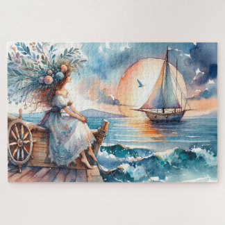 Puzzle Murmures de la mer au coucher du soleil