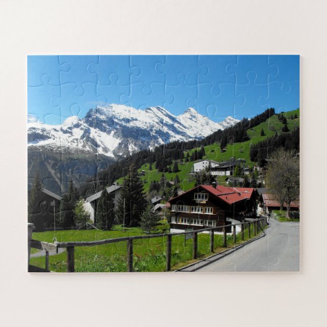 Puzzle Murren in Switzerland (Horizontal)