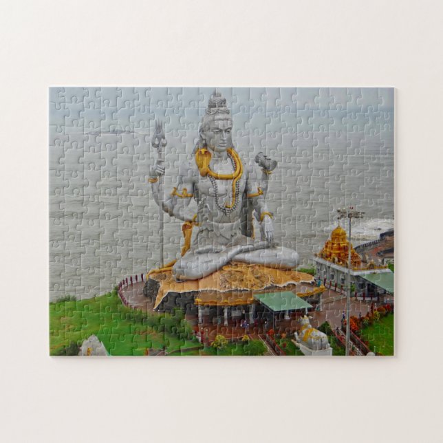 Puzzle Murudeshwar mer d'Arabie Karnataka Gopuram Konkan. (Horizontal)