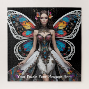 Puzzle Muse blanche florale du Jardin enchanté