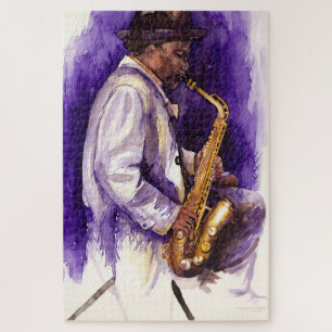 Puzzle musicien aquarelle