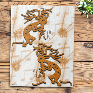 Puzzle Musicien Kokopelli de gauche et de droite