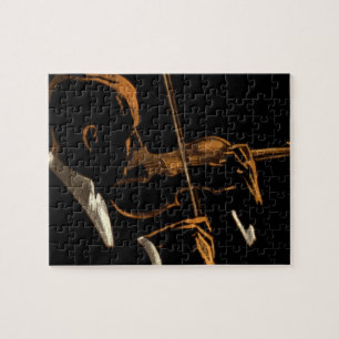 Puzzle Musicien vintage, Violoniste Jouant Musique Violon