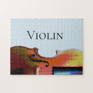 Puzzle Musique classique violon bleu