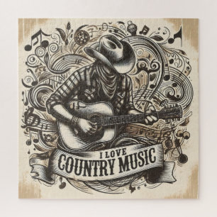Puzzle Musique country.